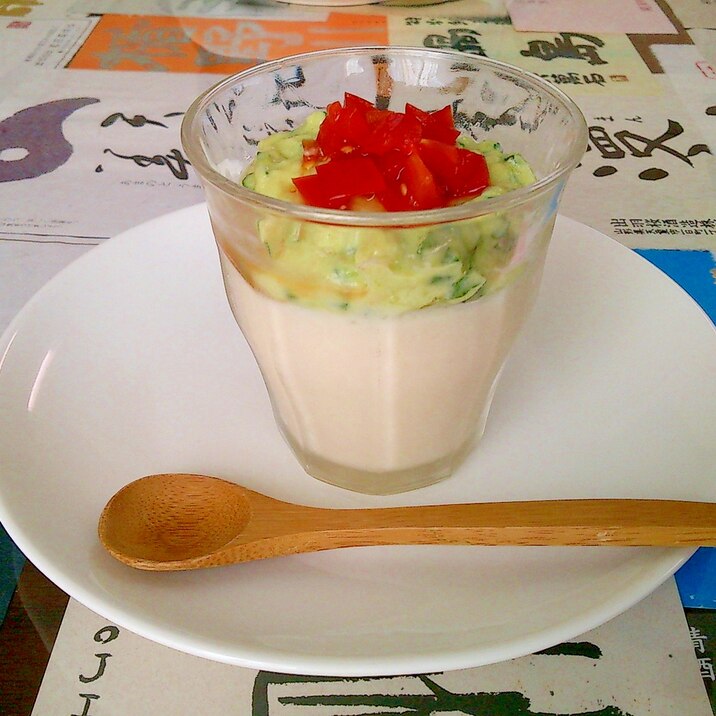 前菜豆乳かんパフェ